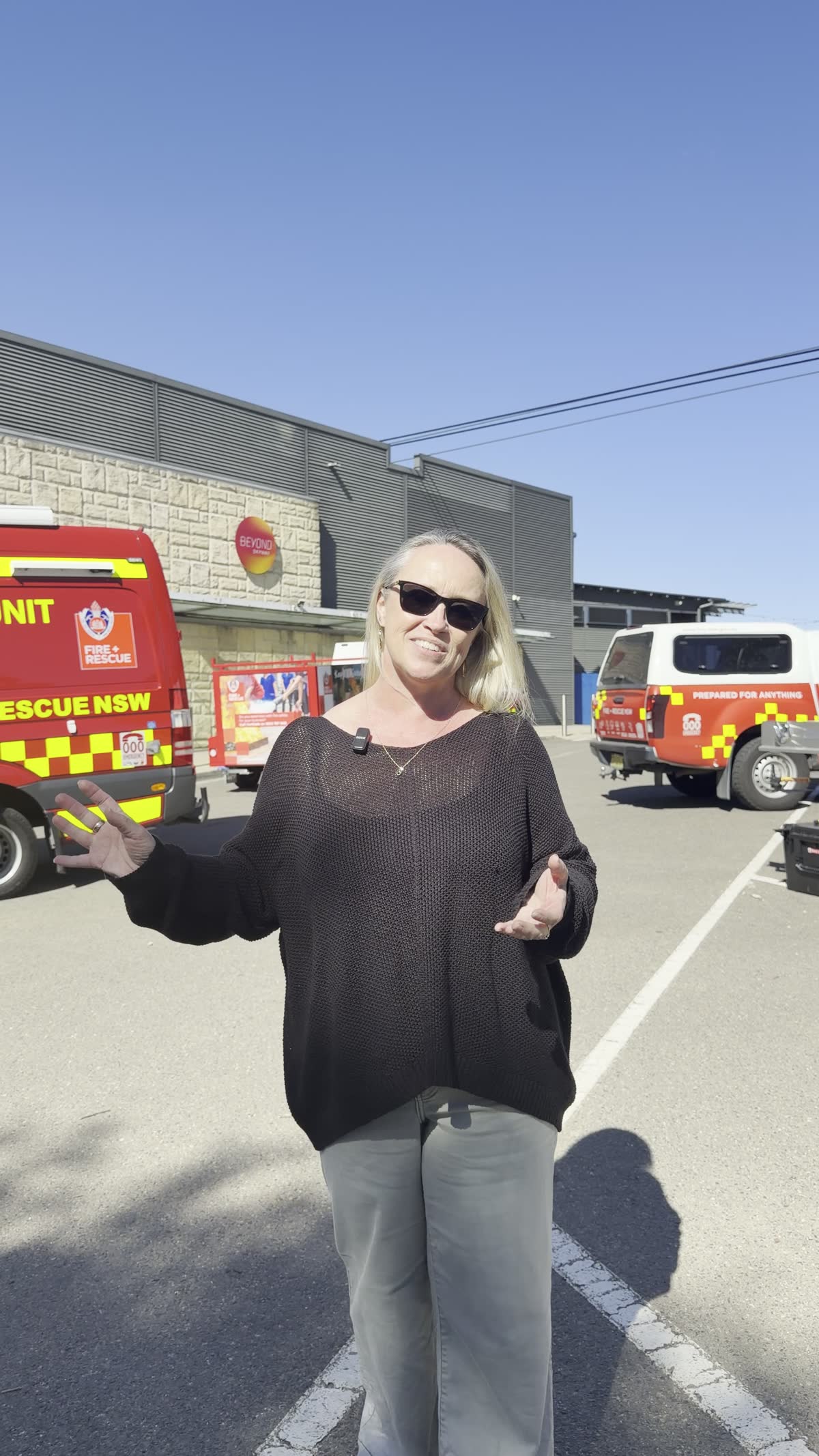 Carol speaking at the Firies Climb for MND event